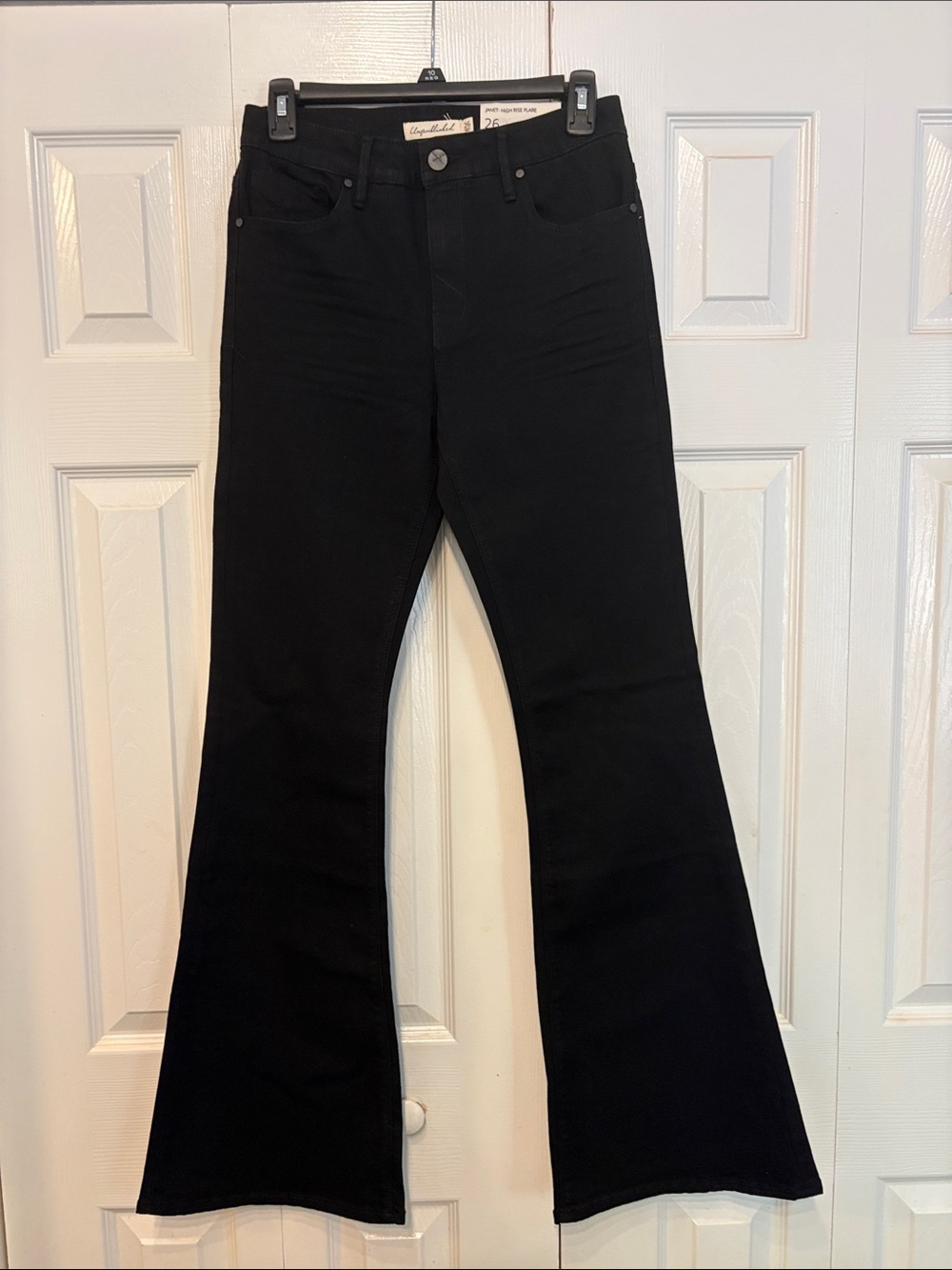 High-Rise Black Flared Jeans — Angeline & Co. 804